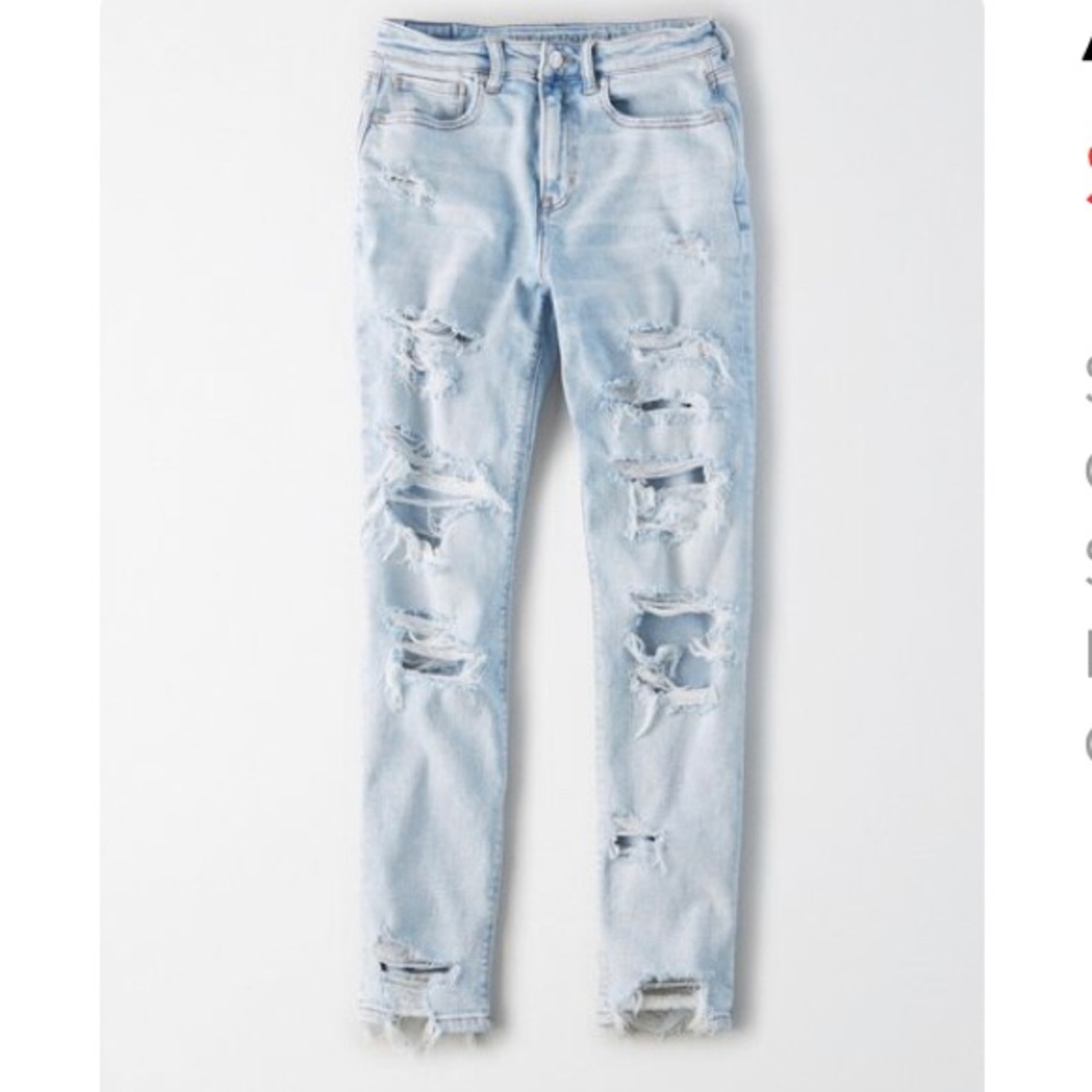 American Eagle distressed mom jeans - size 2